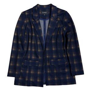 LIVERPOOL LOS ANGELES Plaid Luxury Designer Light Blazer Business Jacket Women M